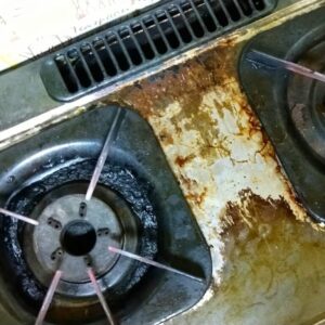 こびりつき汚れが気になる